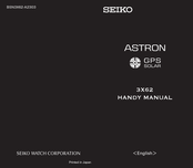 Seiko ASTRON GPS SOLAR 3x62 Handy Manual