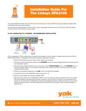 Linksys SPA2102 Installation Manual