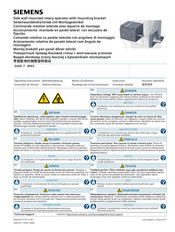 Siemens 3VA9 7 0JA1 Series Operating Instructions Manual