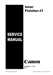 Canon Inner Finisher-J1 Service Manual
