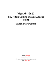 Draytek VigorAP 1062C Quick Start Manual