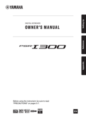 Yamaha PSR-I300 Owner's Manual