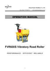 Master FVR600S Operation Manual