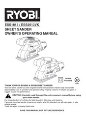 Ryobi ESS1813 Owner's Operating Manual