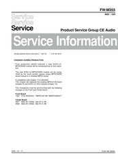 Philips 3CDC-LC-MP3CD2002 Service Information