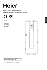 Haier HP200M3 Operation And Installation Manual