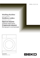 Beko WML 61221 M User Manual