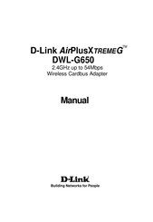 D-Link AirPlusXtremeG DWL-G650 Manual