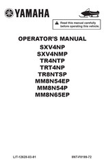 Yamaha SXV4NMP Operator's Manual
