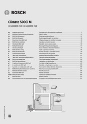 Bosch Climate CL5000iM D 26 E Operating Instructions For Users