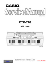Casio CTK-710 Service Manual