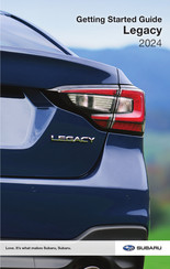 Subaru Legacy 2024 Getting Started Manual