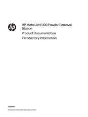 HP Metal Jet S100 Product Documentation