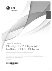 LG HR836T Simple Manual
