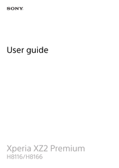 Sony H8116 User Manual