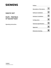 Siemens 6GK1 562-4AA00 Operating Instructions Manual