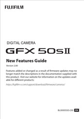 FujiFilm GFX 50sII New Features Manual