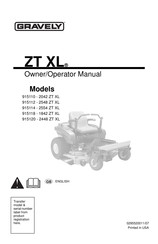 Gravely 1842 ZT XL Owner's/Operator's Manual