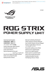 Asus REPUBLIC OF GAMERS ROG Stix PSU 650W Quick Start Manual