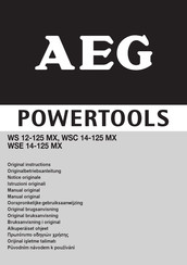 Aeg WSC 14-125 MX Original Instructions Manual