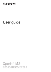 Sony D2305 User Manual