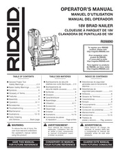 RIDGID DE 18V Operator's Manual
