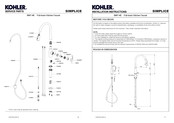 Kohler SIMPLICE 596T-4E Installation Instructions