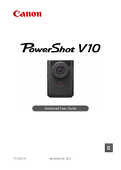 Canon RowerShot V10 Advanced User's Manual