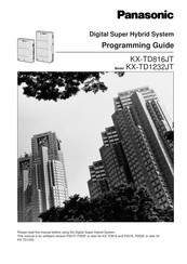 Panasonic KX-TD1232JT Programming Manual