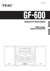 Teac GF-600 Owner's Manual