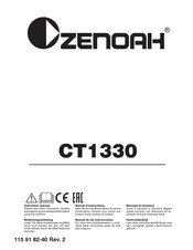 Zenoah CT1330 Instruction Manual