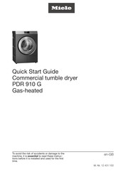 Miele PDR 910 G Quick Start Manual
