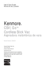 Kenmore CSV Go DS4020 Use & Care Manual