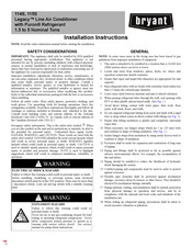 Carrier Bryant Legacy 114S Installation Instructions Manual