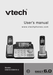 VTech 2 Handset DECT 6.0 Expandable Cordless Telephone with Answering System & Handset Speakerphone User Manual