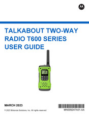 Motorola T600 User Manual