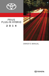 Toyota Prius Plug-In Hybrid 2014 Owner's Manual