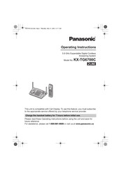 Panasonic KX-TG6700C Operating Instructions Manual