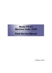 Ricoh PD-D1 Field Service Manual