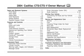 GMC Cadillac CTS 2004 Owner's Manual