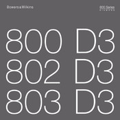 Bowers & Wilkins DIAMOND 800 Series Manual