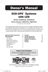 Tripp Lite ECO-UPS ECO850LCD Owner's Manual