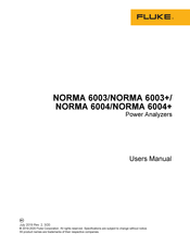 Fluke NORMA 6003+ User Manual