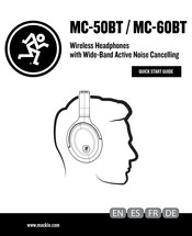 Mackie MC-50BT Quick Start Manual