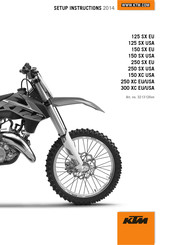 KTM 250 XC EU 2014 Setup Instructions
