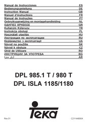 Teka DPL ISLA 1185 Instruction Manual