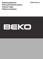 Beko WMB 81044 LA Manual