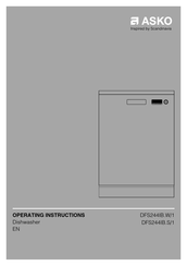 Asko DFS244IB.W/1 Operating Instructions Manual