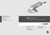 Bosch Professional GWS 8-125 C Operating Instructions Manual