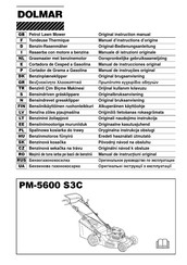 Dolmar PM-5600 S3C Original Instruction Manual